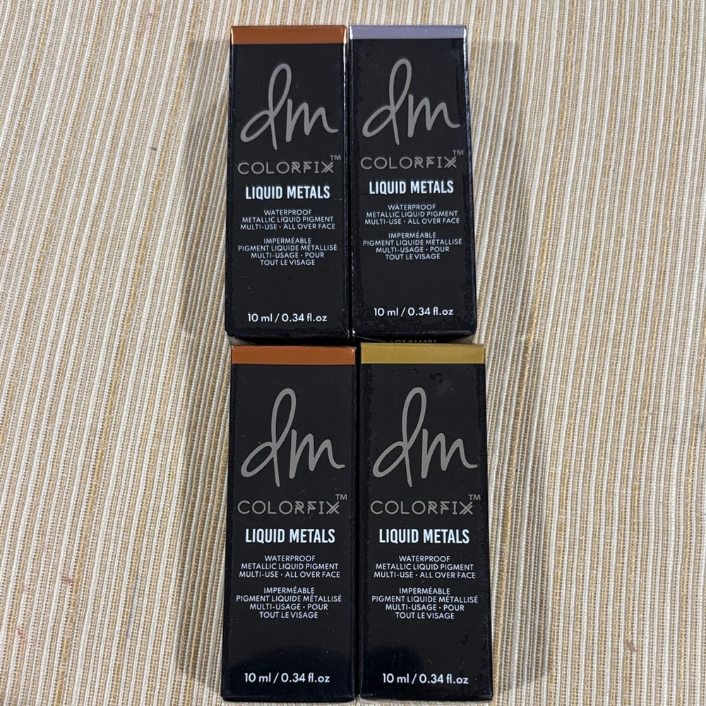 DM Colorfix Liquid Metals Set lot of 4 Sealed